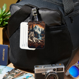 Weiße Tiger Serenity Gepäckanhänger