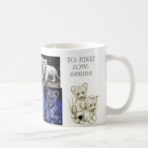 weiße Tiger Tasse