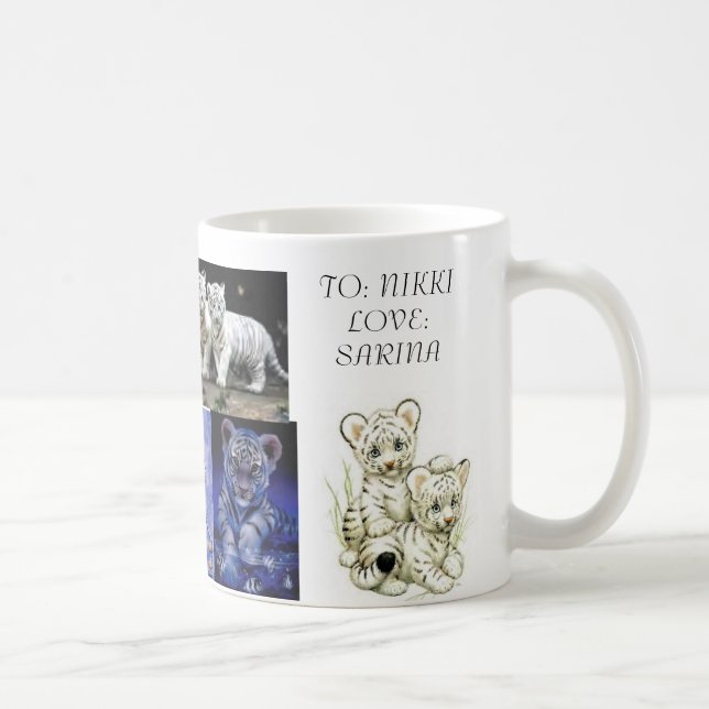 weiße Tiger Tasse (Rechts)