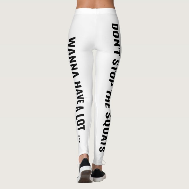 Weiße Trainingsgeräte aus TFS-Leggings Leggings (Rückseite)