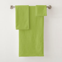Weiße Traube Grüne Frühlingssaison solide Farbe Badhandtuch Set