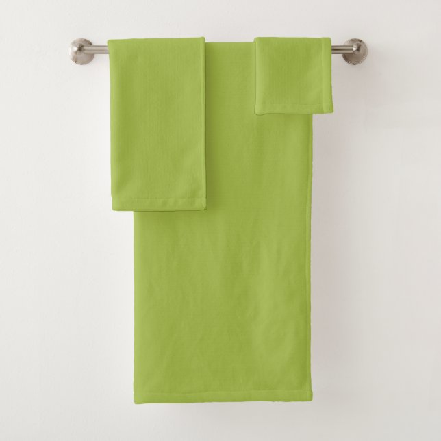 Weiße Traube Grüne Frühlingssaison solide Farbe Badhandtuch Set (Insitu)