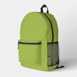 Weiße Traube Grüne Frühlingssaison solide Farbe Bedruckter Rucksack
