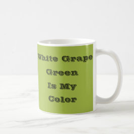 Weiße Traube Grüne Frühlingssaison solide Farbe Kaffeetasse