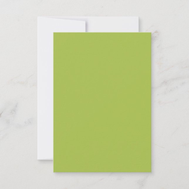 Weiße Traube Grüne Frühlingssaison solide Farbe Karte (Vorderseite)