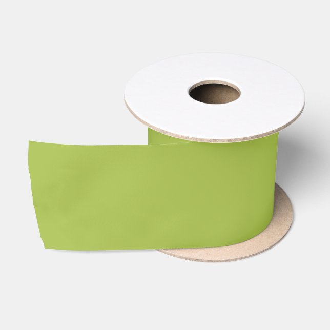 Weiße Traube Grüne Frühlingssaison solide Farbe Satinband (Spule)
