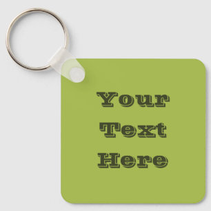 Weiße Traube Grüne Frühlingssaison solide Farbe Schlüsselanhänger