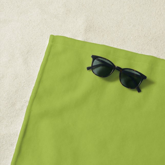 Weiße Traube Grüne Frühlingssaison solide Farbe Strandtuch (Beispiel)