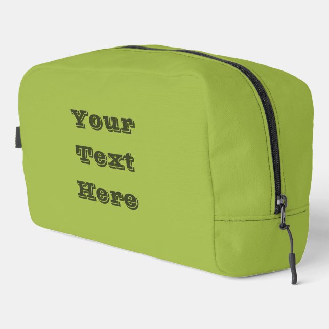 Weiße Traube Grüne Frühlingssaison solide Farbe Waschbeutel (Rechte Ecke)