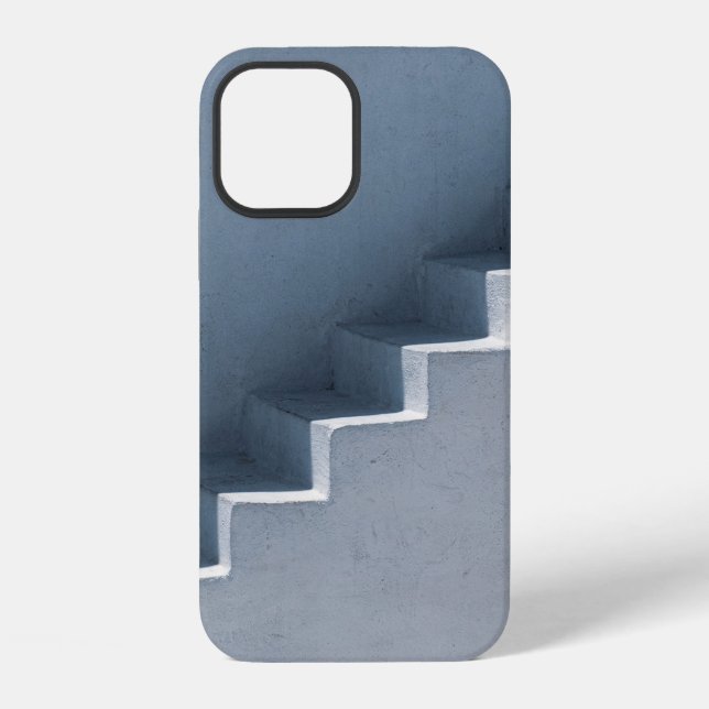 Weiße Treppe iPhone Hülle (Rückseite)