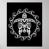 Weiße Tribal-Schildkröte