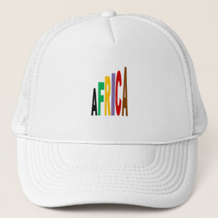 Weiße Trucker-Kappe DESIGN AFRICA Truckerkappe