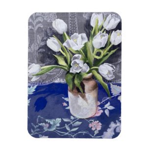 Weiße Tulpen 1994 Magnet