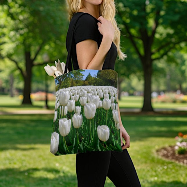 Weiße Tulpen-Tasche (Von Creator hochgeladen)