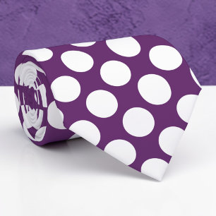 Weiße Tupfen auf maßgeschneiderter Krawatte in Tie