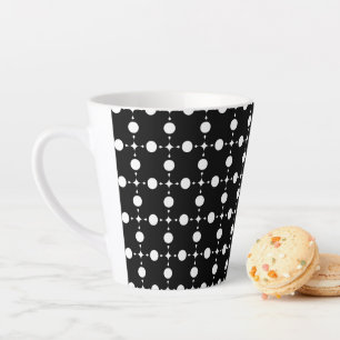 Weiße Tupfen, Tupfenmuster, Punkte, Gepunktet Milchtasse