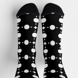 Weiße Tupfen, Tupfenmuster, Punkte, Gepunktet Socken