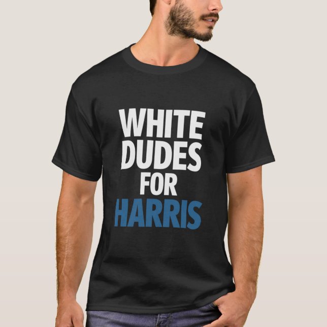 Weiße Typ für Harris Kamala Harris 2024 Wahl T-Shirt (Vorderseite)