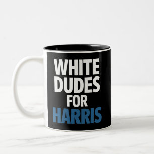 Weiße Typ für Harris Kamala Harris 2024 Wahl Zweifarbige Tasse