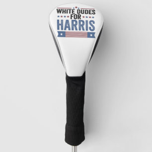 Weiße Typ für Harris Unterstützung Präsident Kamal Golf Headcover