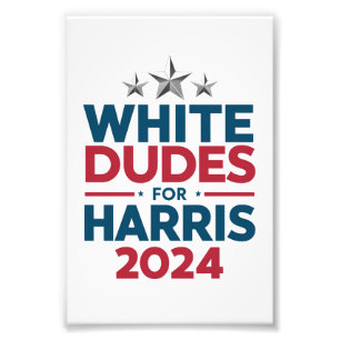 Weiße Typen für Harris-2024 Wahl Fotodruck