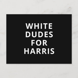Weiße Typen für Harris komisch-minimalistischer Te Postkarte
