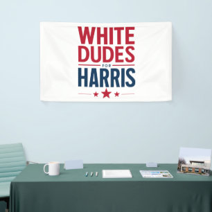 Weiße Typen für Harris Wahl Kamala Harris 2024 Banner
