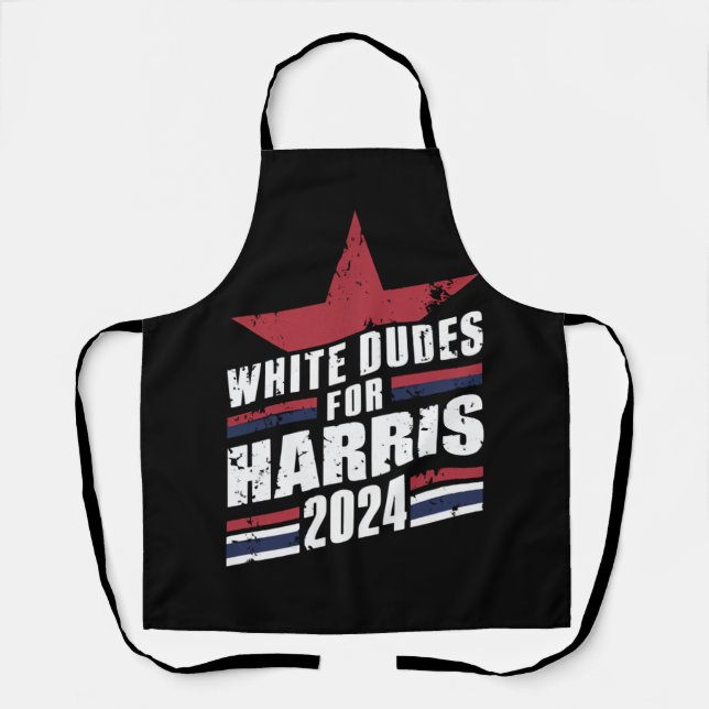 Weiße Typen für Kamala Harris 2024 Schürze (Vorderseite)