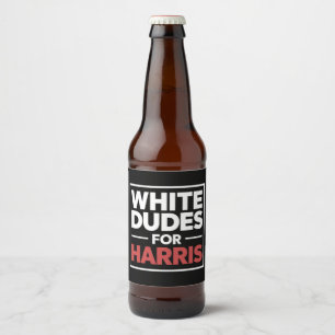 Weiße Typen für Kamala-Harris als Präsidentin 2024 Bierflaschenetikett