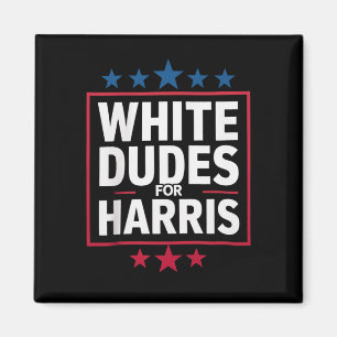 Weiße Typen für Kamala Harris als Präsidentin 2024 Magnet
