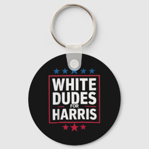 Weiße Typen für Kamala Harris als Präsidentin 2024 Schlüsselanhänger