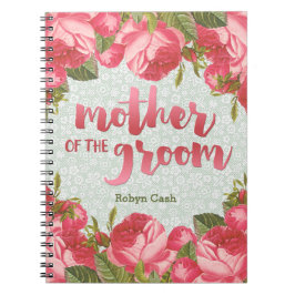 Weiße u. grüne Spitze-Mutter der Notizblock