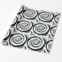 Weiße u. schwarze hypnotische Strudel-Kunst