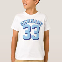 Weiße und blaue Kinder | Sports Jersey Design
