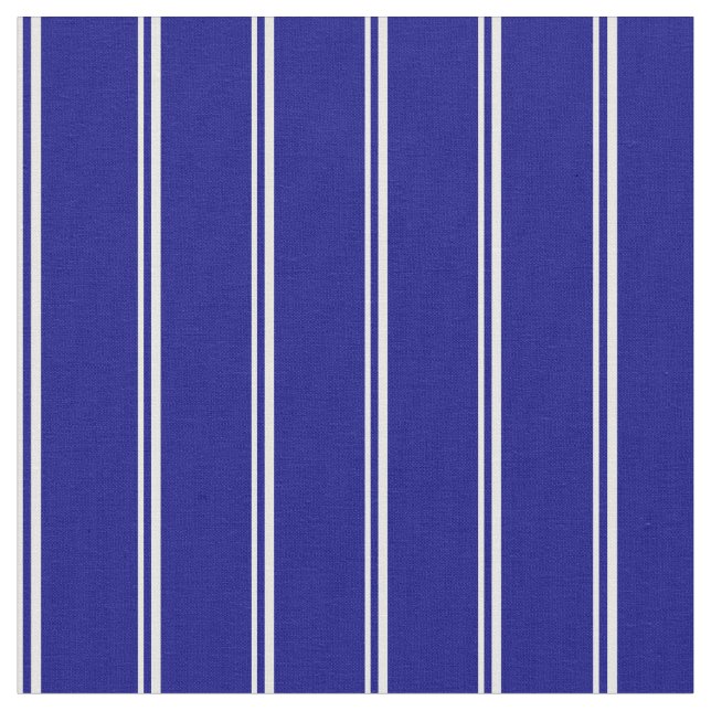 Weiße und blaue Linien Stoff (Nahaufnahme)