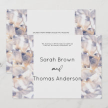 WEISSE UND BLAUE PATELES FLORAL ELEGANT BRIDAL WED