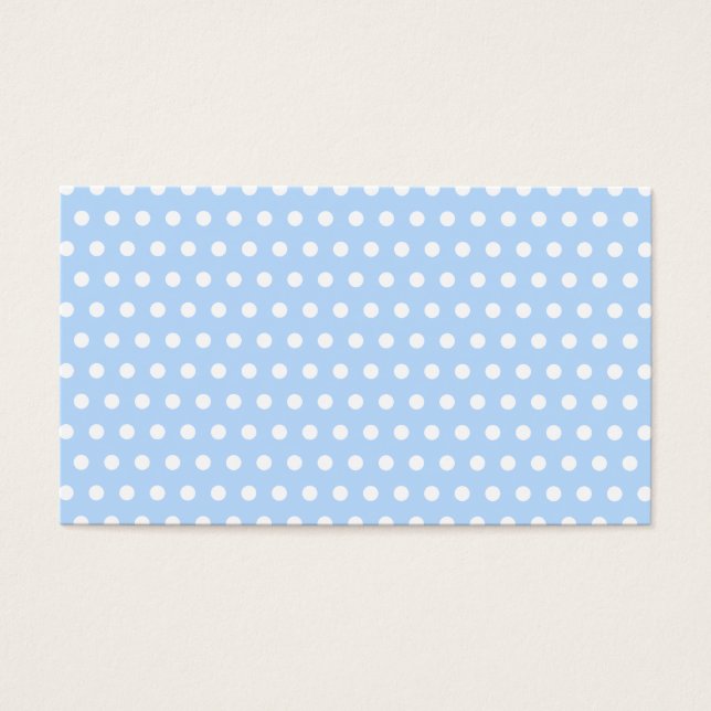 Weiße und blaue Polka Dot Muster. Spotty. (Vorderseite)