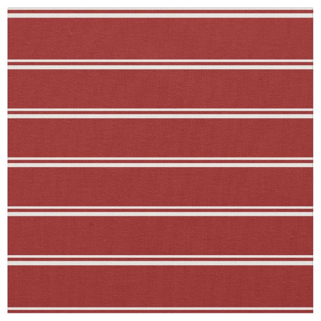 Weiße und dunkle rote Linien Stoff (Nahaufnahme)