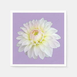 Weiße und gelbe Blume Serviette