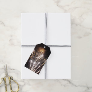 Weiße und goldene Feuerwerke II Patriotische Feier Geschenkanhänger