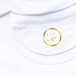 Weiße und goldene Lux-Boutique-Logo Wasserfeste Kl Etiketten