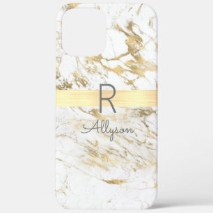 Weiße und goldene Marmor-Goldbarren, DIY grauer Na Case-Mate iPhone Hülle