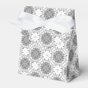 Weiße und graue Folklore Geschenkschachtel