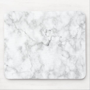 Weiße und graue Imitate mit Marmorstruktur Mousepad