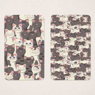 Weiße und graue Katzen