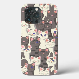 Weiße und graue Katzen Case-Mate iPhone Hülle