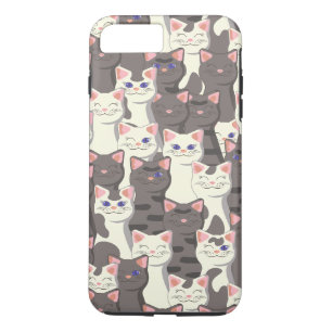 Weiße und graue Katzen Case-Mate iPhone Hülle