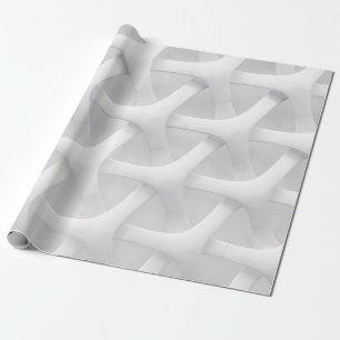 Weiße und graue optische Täuschung Geschenkpapier