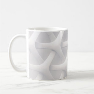 Weiße und graue optische Täuschung Kaffeetasse