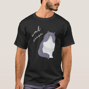 Weiße und graue persische Katzenmutter für Katze T-Shirt